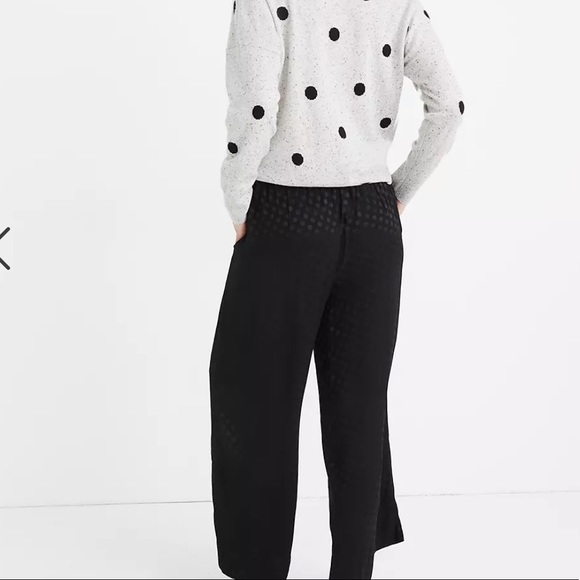 Madewell Drapey Jacquard Huston Pull-On Crop Pants - Picture 2 of 12